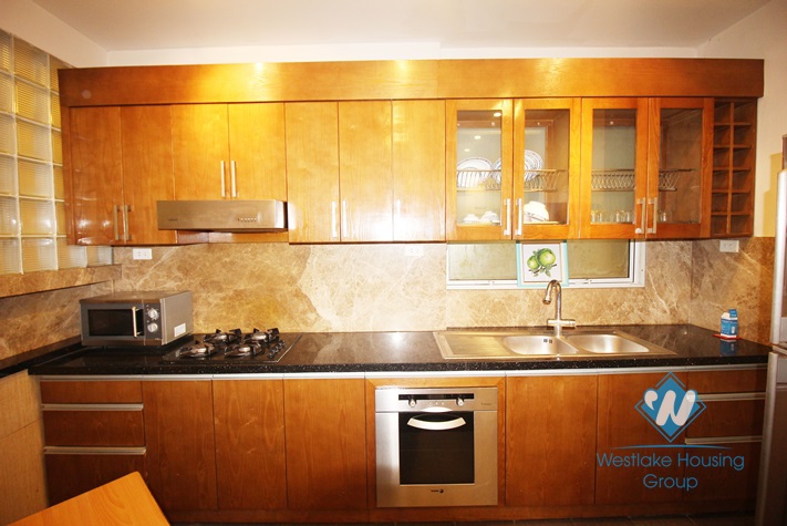 Apartment with 02 bedrooms and balcony for rent in Ciputra, Tay Ho.